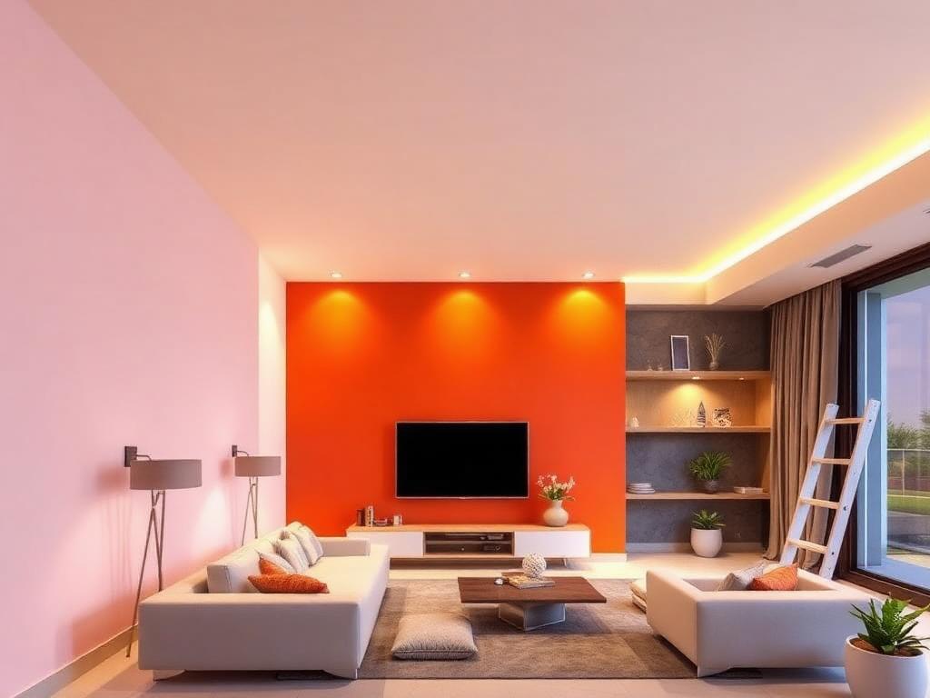Living Room Repaint & Feature Wall